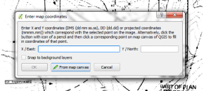 Enter map coordinates